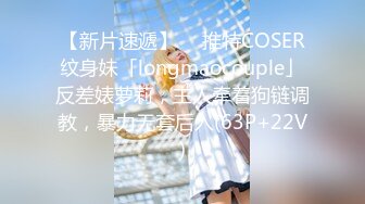 【新片速遞】  ✨推特COSER纹身妹「longmaocouple」反差婊萝莉，主人牵着狗链调教，暴力无套后入(63P+22V)